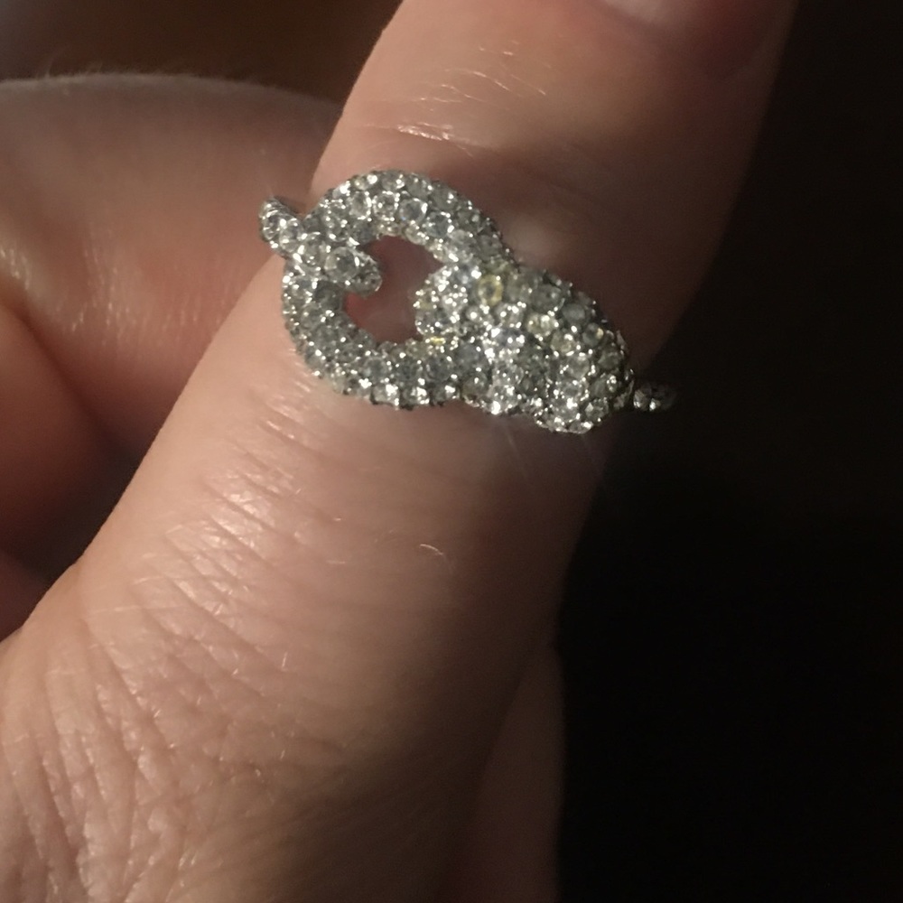 Swarovski infinity ring